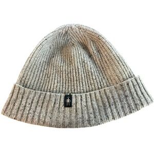 Smartwool Grey Speckle Merino Wool Beanie Hat.
